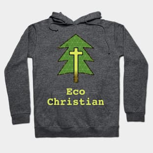 Eco Christian Gospel w/ Tree and Yellow Cross Hoodie